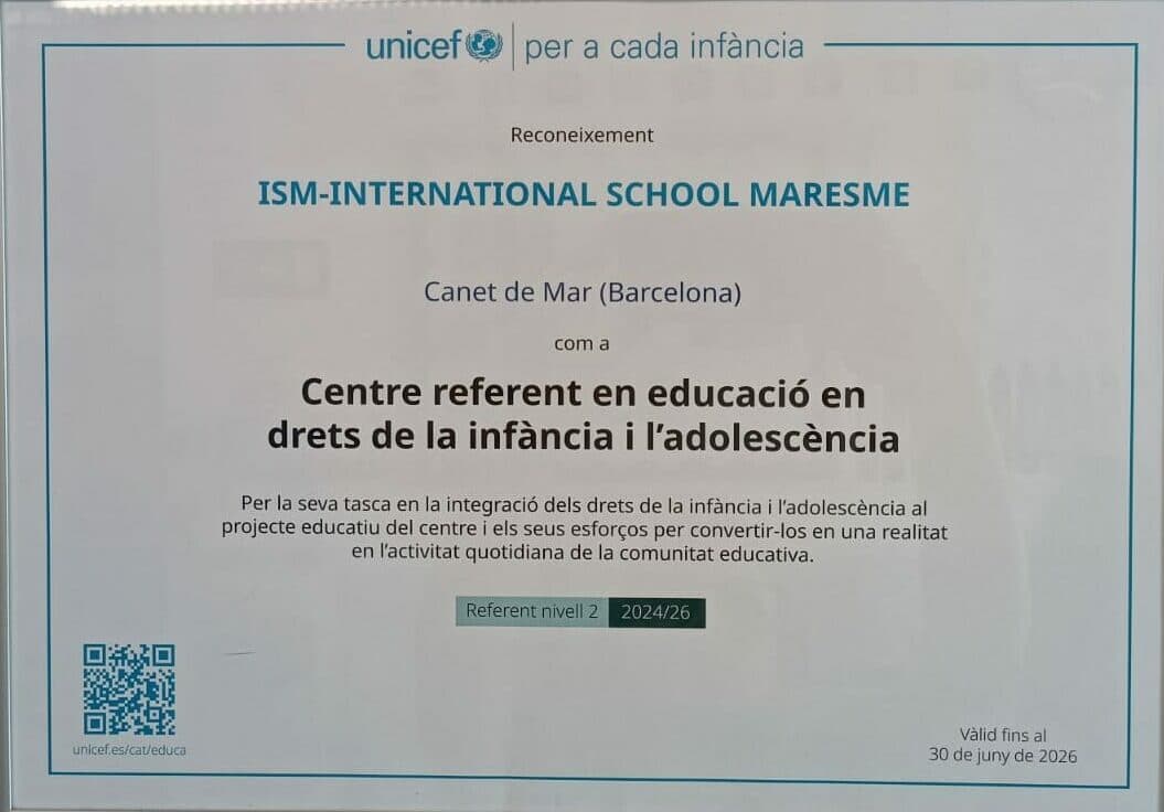 UNICEF Rights Respecting School Certificate